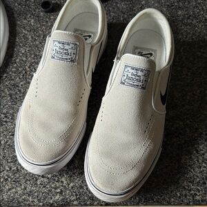 Nike Stefan Janoski White Slip-On Sneakers